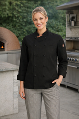 Black Chef Jacket - Long Sleeves